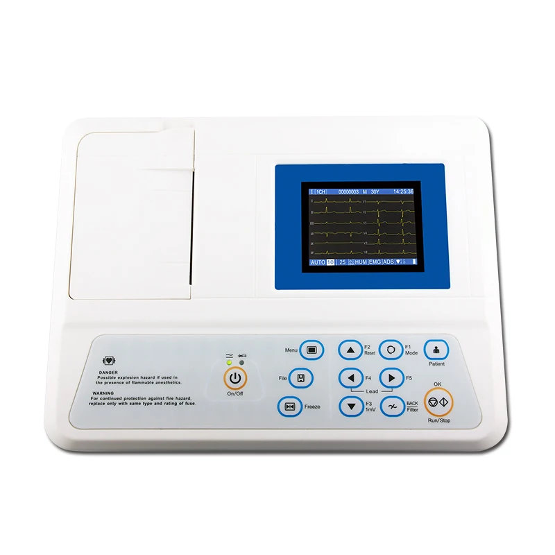 

RC-ECG3303B портативная ЭКГ-машина 3 канала