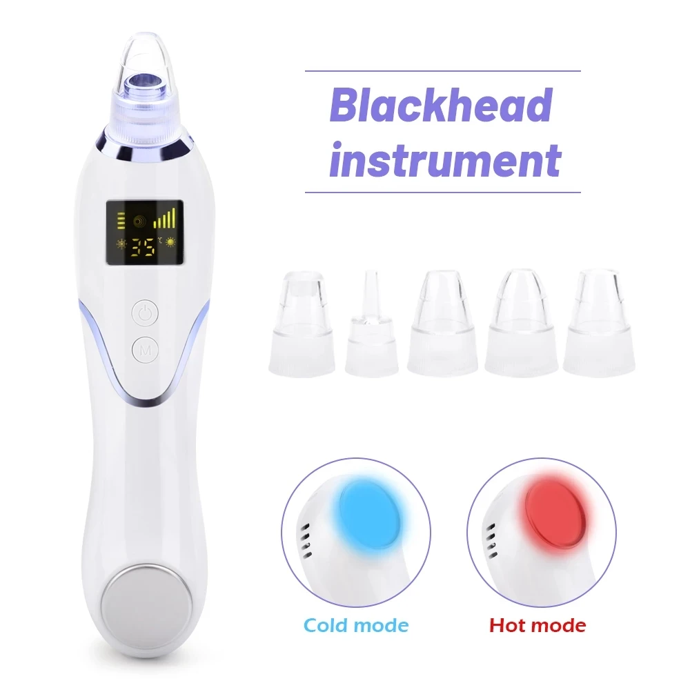 

Face SPA Skin Care Blackhead Remover Hot Cold Facial Cleaner Deep Pore Acne Pimple Removal Vacuum Suction Diamond Beauty Tool