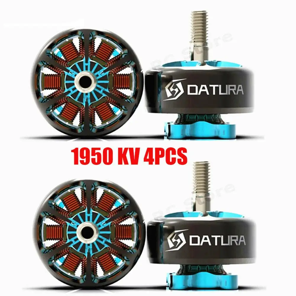 

4pcs Foxeer Datura 2207.5 2750kv 4s 1950kv 6s Brushless Motor With Aluminum Alloy Hollow Shaft For Rc Fpv Drone