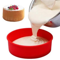 reusable 4 inch round shape silicone cake pan original dessert mold non stick pans bakeware kitchen accessories