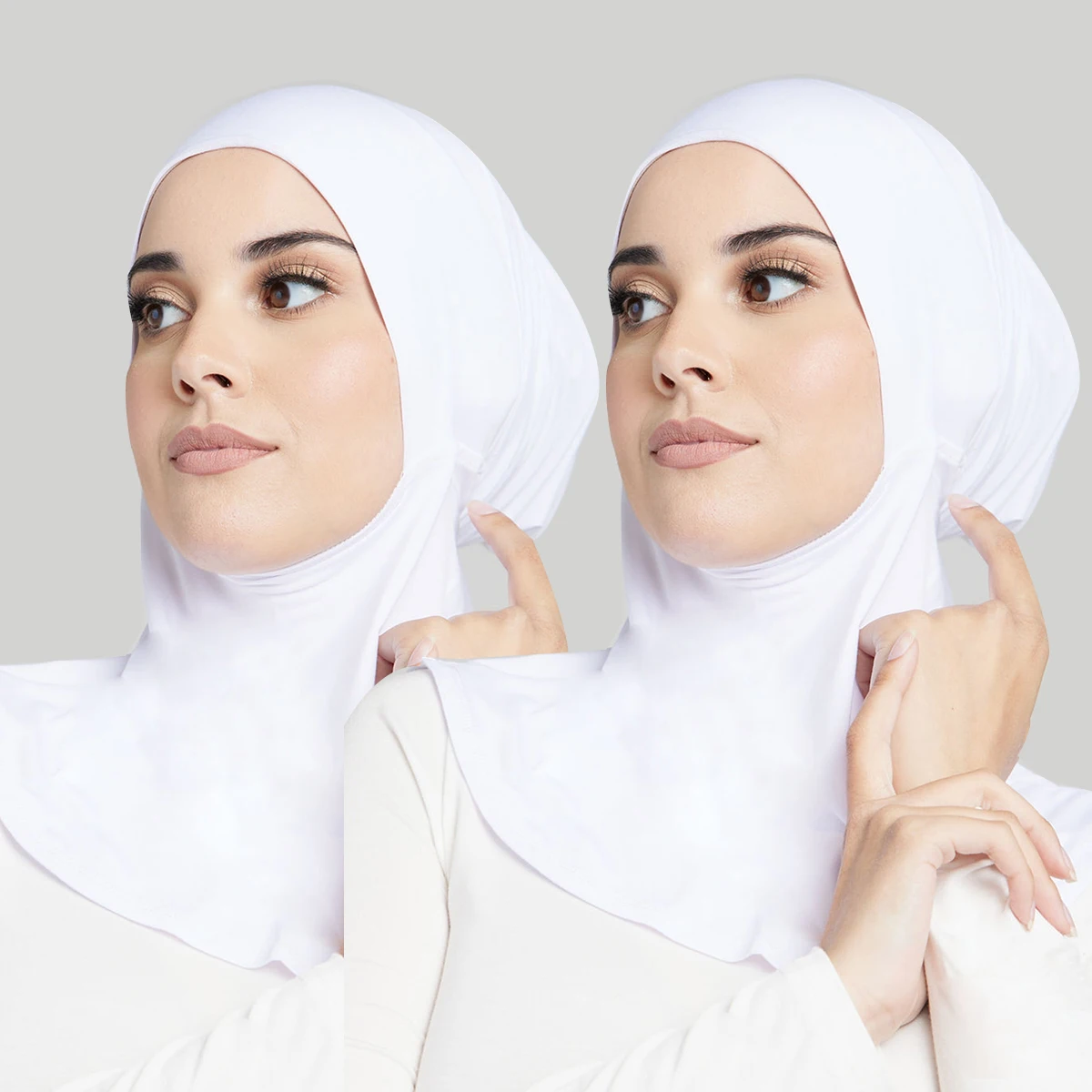 2024 Джерси из модала внутренний шарф женский однотонный хлопковый мусульманский