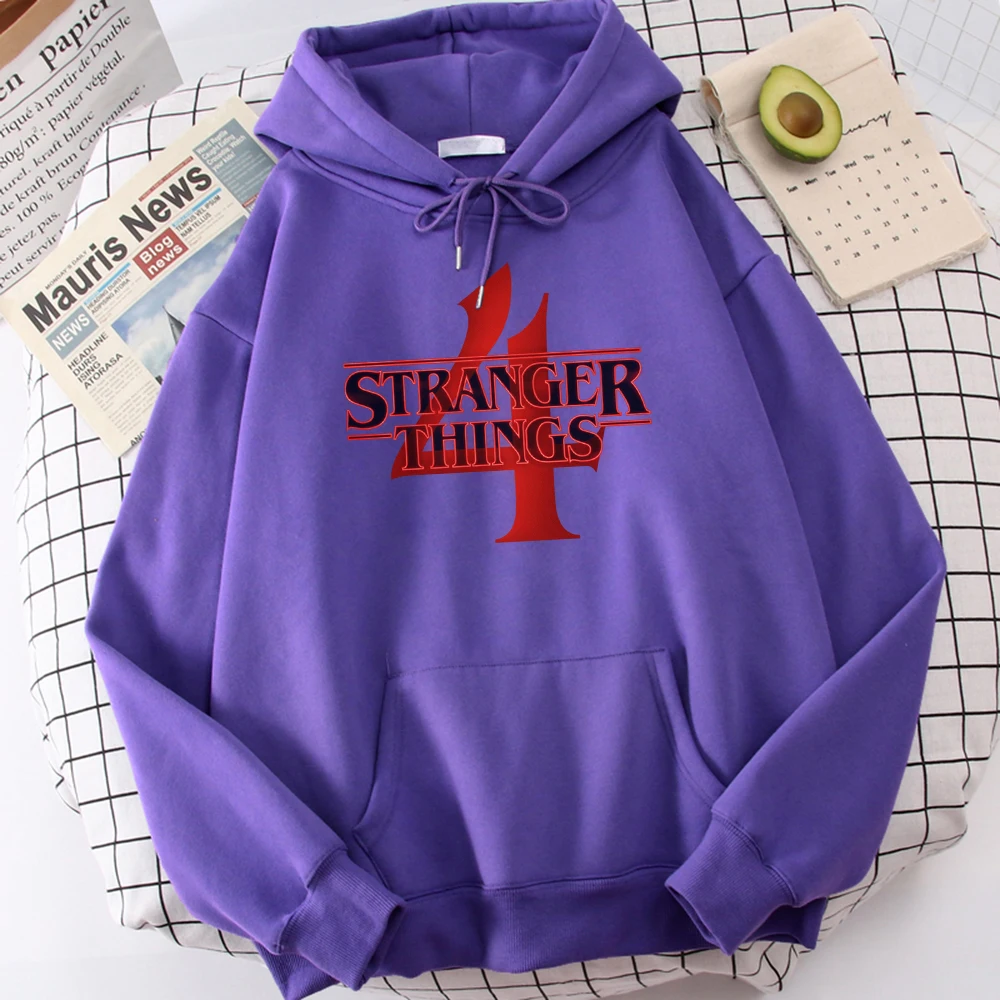 

Movie Stranger Things Season 4 Women Hoodies Harajuku Crewneck Hoodie Fashion Oversize Hoody Autumn Comfortable Woman Tracksuit