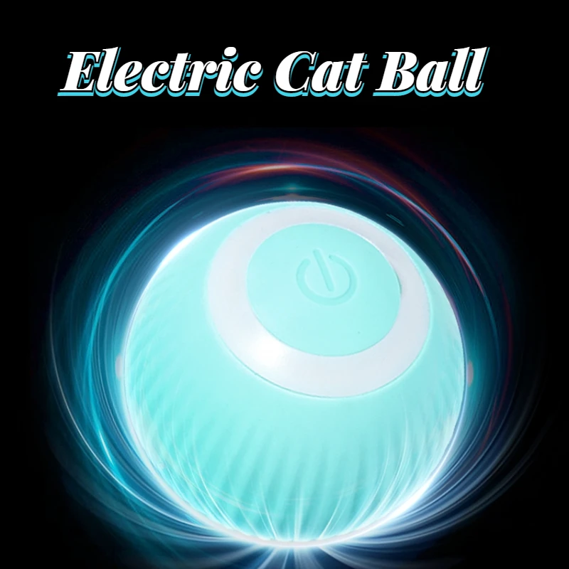 

Electric Cat Ball Smart Cat Toy Automatic Rolling Ball Cat Interactive Toys Training Self-moving Kitten Toys for Indoor Playing