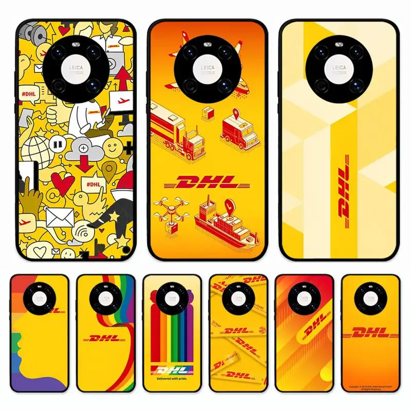 

DHL Hot Express 50th Anniversary Edition Label Phone Case for Huawei Mate 20 10 9 40 30 lite pro X Nova 2 3i 7se