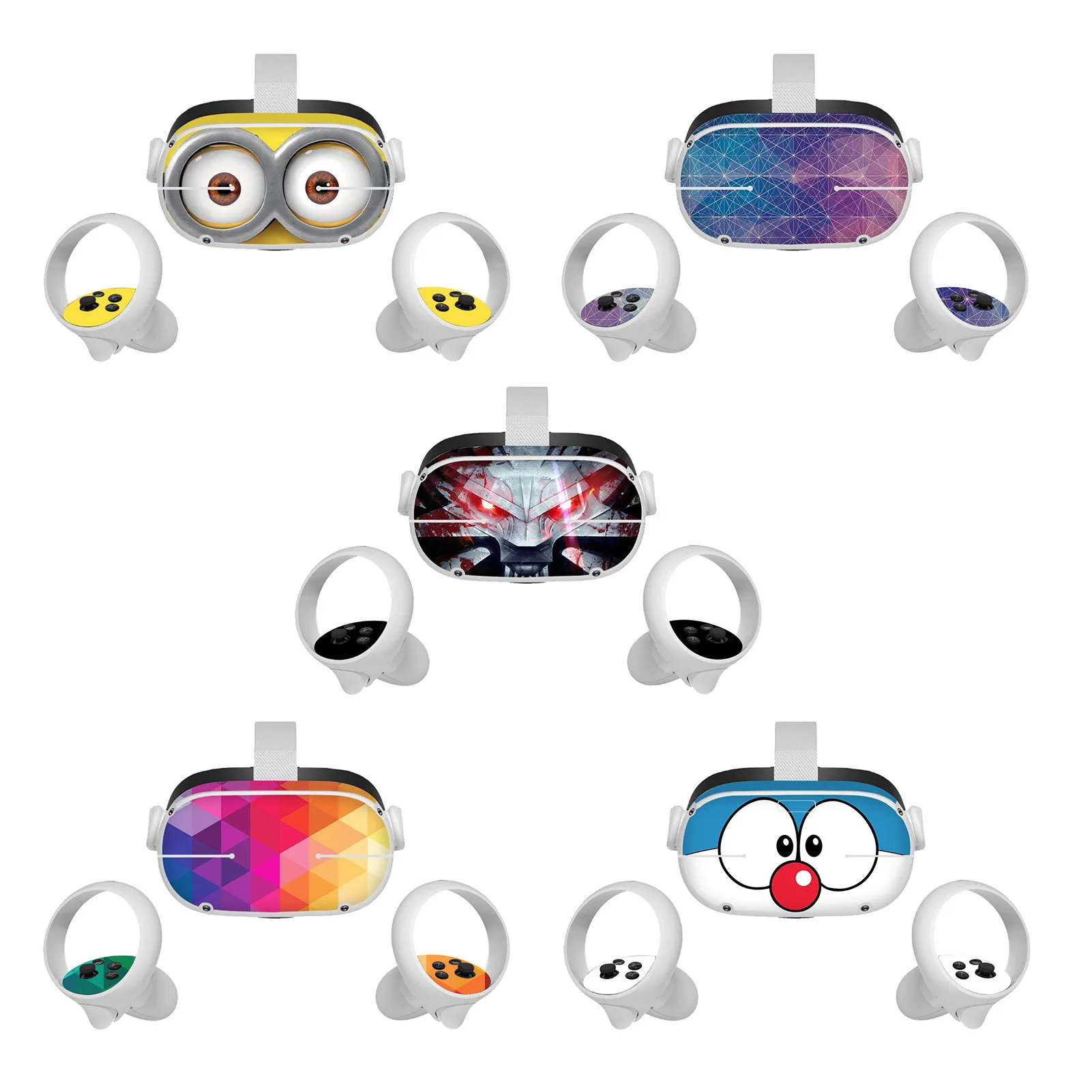 

Виниловая наклейка для Oculus Quest 2 VR гарнитура контроллер ПВХ наклейки милый мультяшный чехол для Oculus Quest 2 аксессуары