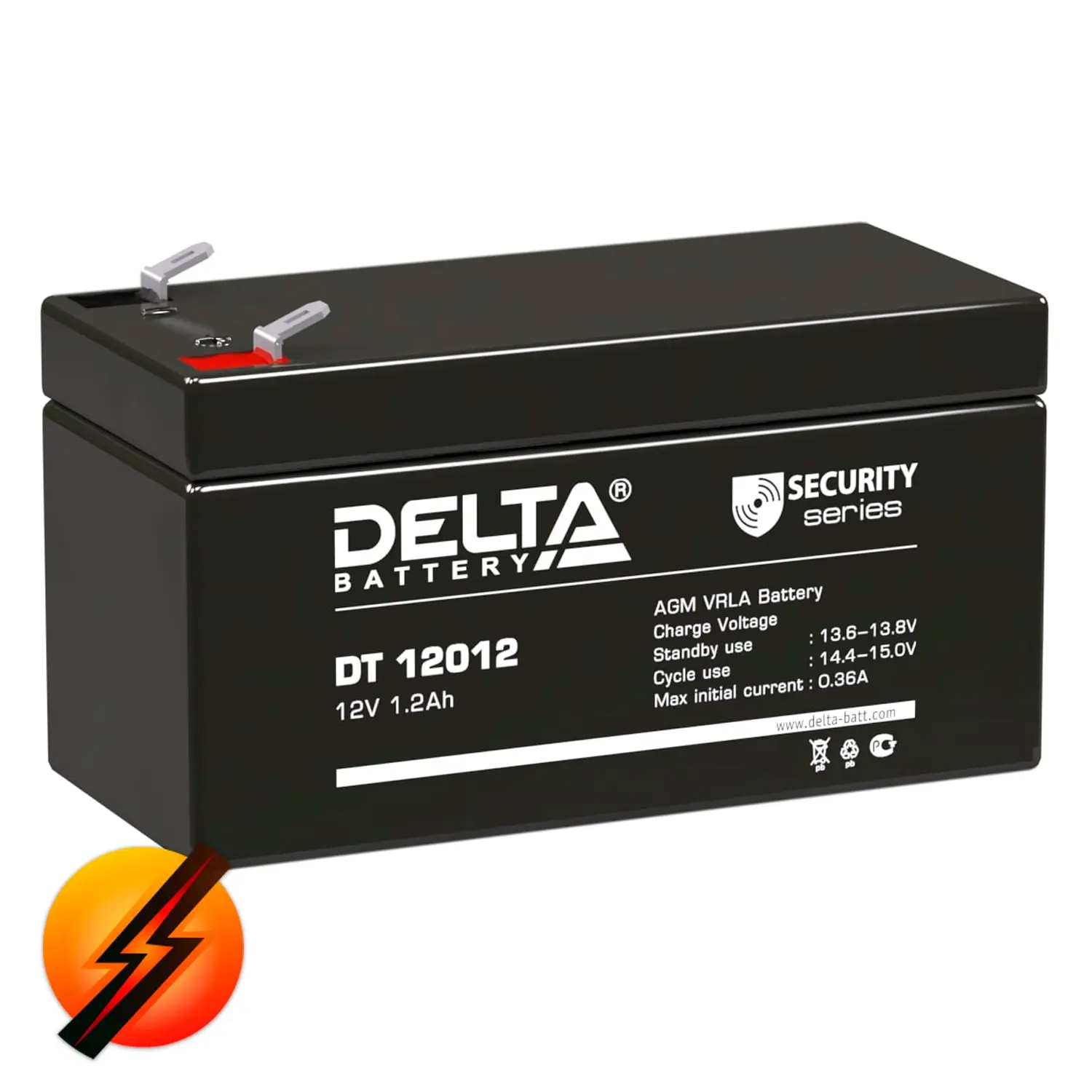 Battery Delta DT 12012 12v AGM (1 2 k * H) ups | Uninterrupted Power Supply (UPS)