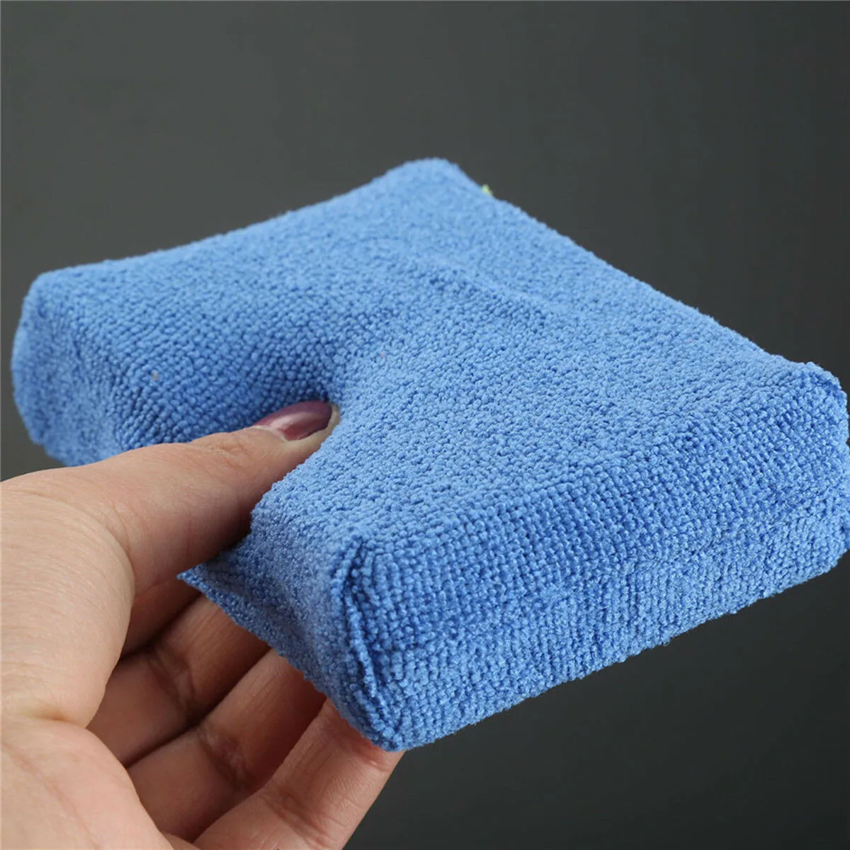 

1PC Wax Microfiber Applicator Car Sponge Pad Polishing Polish Soft Pads Auto C2M4 Blue High Quality Durable Automotive Care