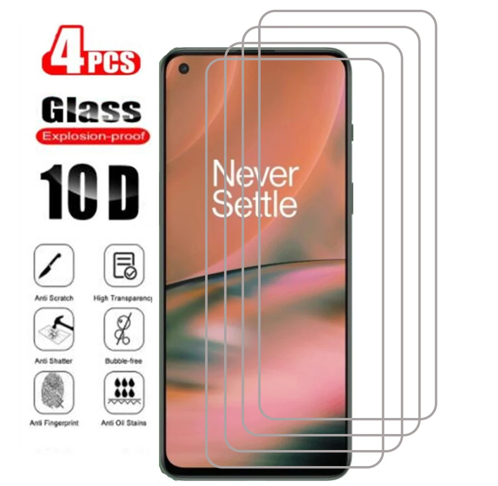 

4PCS 9H Tempered Glass For OnePlus Nord 5G Z Protection Film For OnePlus 7T 6T 7 One Plus Nord 2 5G Light Protective Glass Film