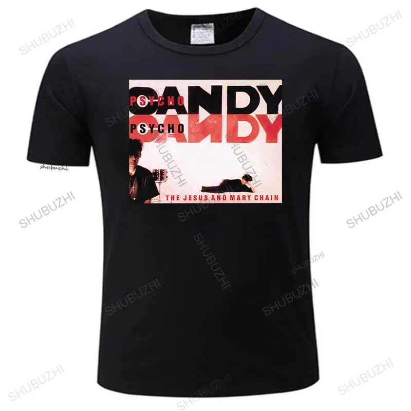 Мужская черно-белая футболка с изображением цепочки Иисуса и Мэри психоконфет