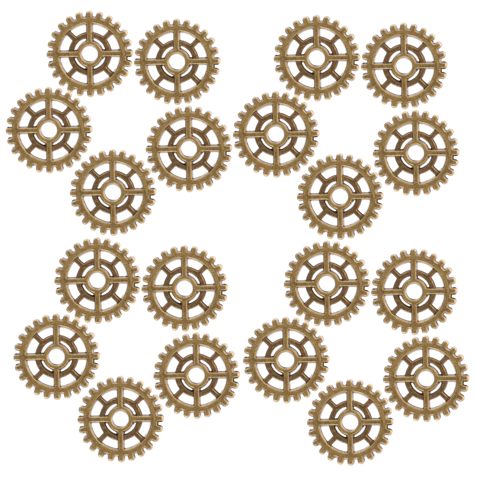 50 Pcs Amulet Vintage Wheel Gears Cog Charms Steampunk Accessories Craft Necklace Bracelet DIY Alloy Wheels Crafts