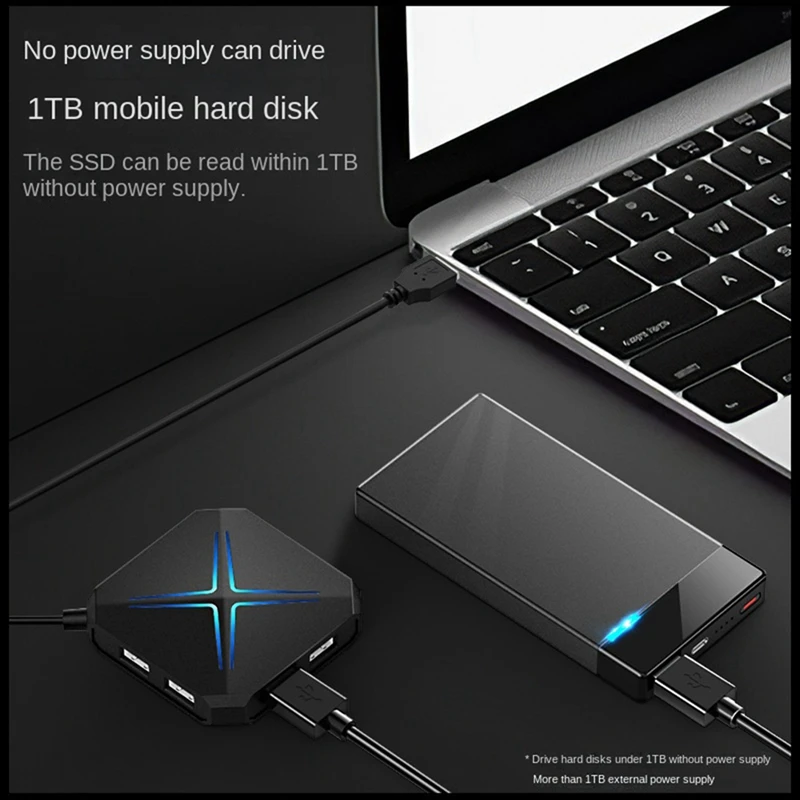 

Usb-хаб 3,0 сплиттер 1 Drag 6 высокая скорость со звуковой картой TF SD карта многофункциональный преобразователь расширения легко установить черный