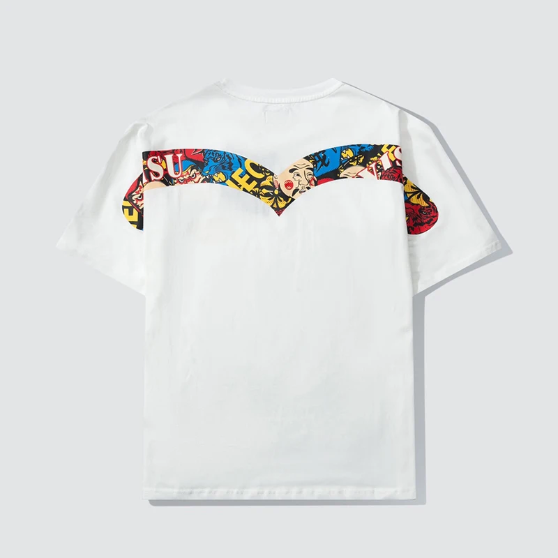 

Japanese Style Retro Y2k New M Drama Avatar Men's White Black T-Shirt Print Pattern 100% Cotton Short Sleeve For Japanese