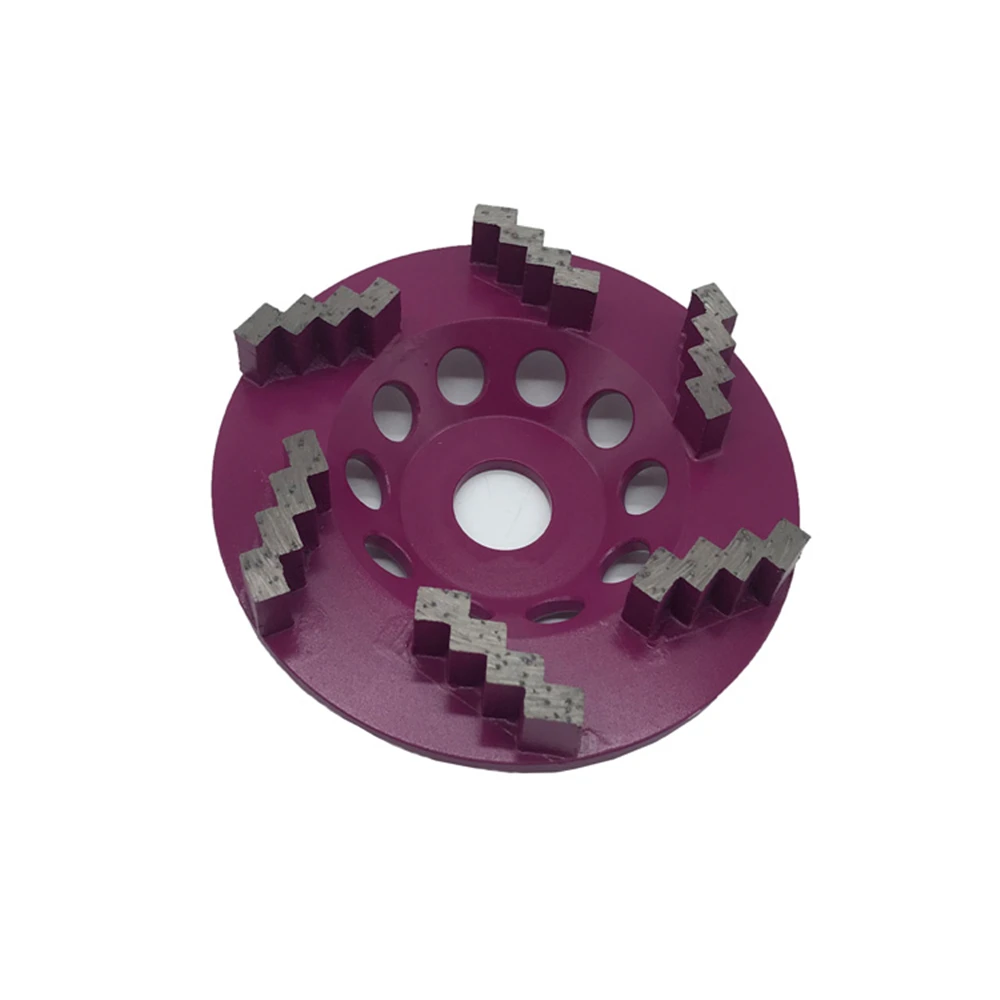 6 сегментов зигзага GD88 алмазный шлифовальный диск d125мм 5 дюймов верхний