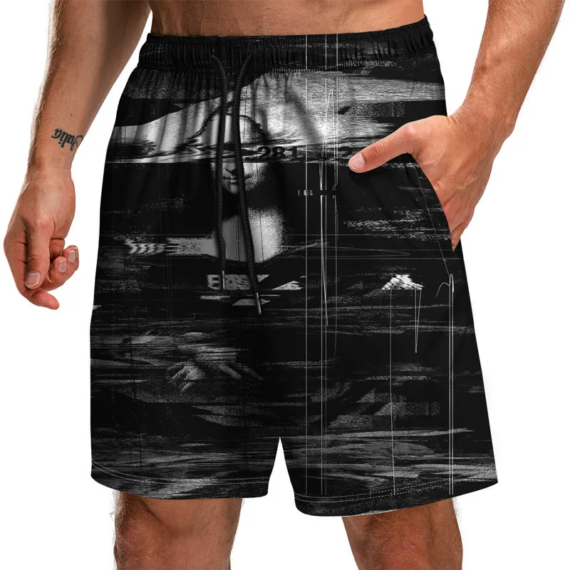 

Digital Printing Men Beach Shorts Male Swimming Trunks Swimsuits Man Surf Beach Swim Sports Pants New Summer Men's Clothing 6XL