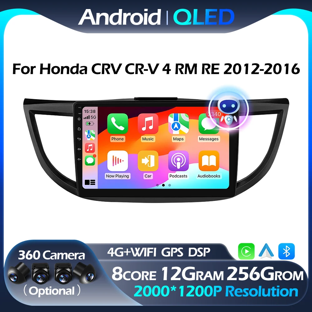 Автомобильный радиоприемник для Honda CRV CR-V 4 RM RE 2012-2016 мультимедийный навигационный
