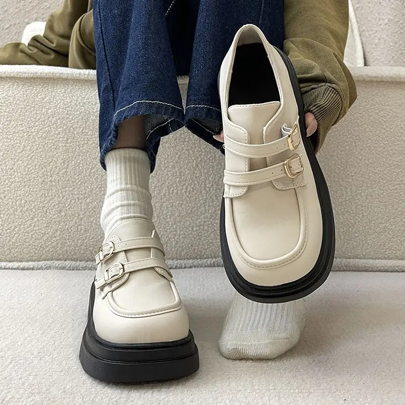 

Shoes Lolita Shoes Women England Style Mary Jane Shoes Women Vintage Girls High Heel Platform Shoes College Student Size 40 Q181