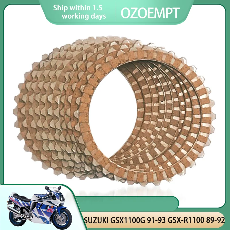 

OZOEMPT Fibrous Clutch plate Apply to SUZUKI GSX1100G 91-93 GSX-R1100 89-92