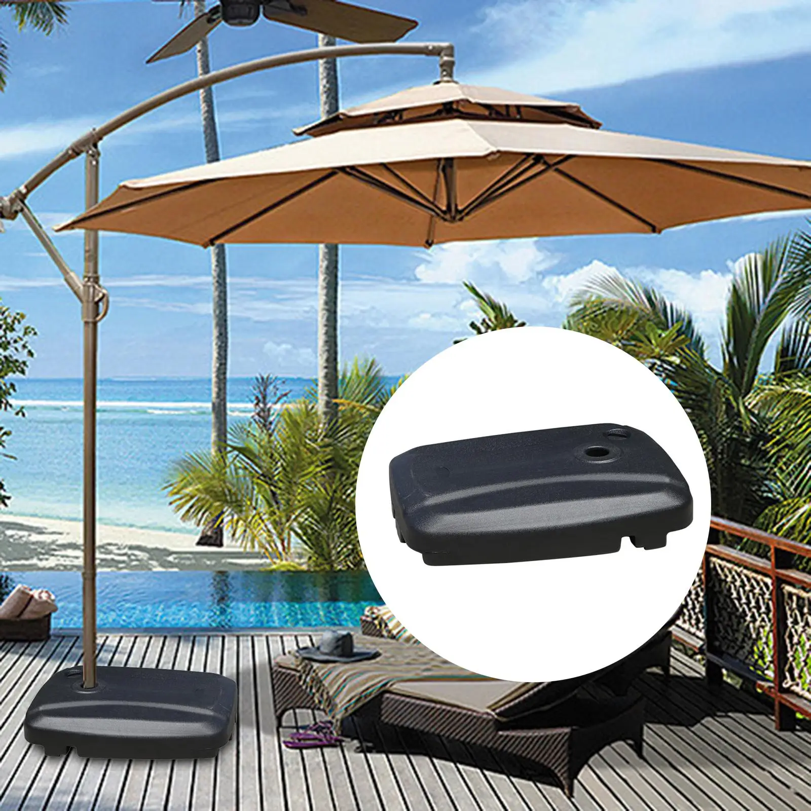 

Универсальная офсетная основа для зонта на 60 л с колесами для утяжеленной стойки