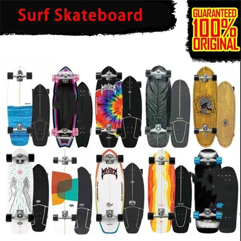 Фото Скейтборд Surf Land CX4 CX7 Maple Single Kick Carving Cruiser Скейтборд Longboard Pumping Cool Side Sport Street Outdo №1