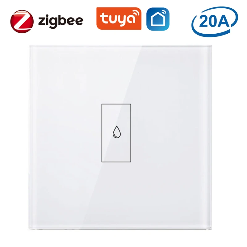 

Tuya ZigBee Smart High Power Switch Relay 20A 4400W Circuit Breaker for Boiler Electric Water Heater App Remote Control Schedule