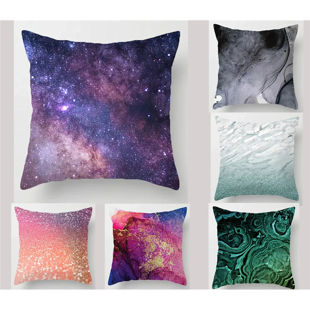 

Starry Sky Abstract Pillow Cover Home Decor Sofa Cushion Cover Square Car Cushion Pillow