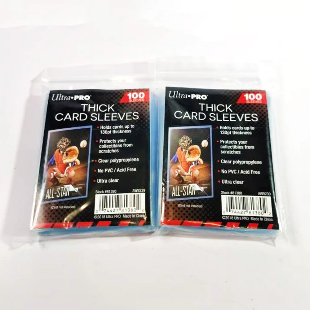 Ультра Pro 100 шт. толстые мягкие игровые универсальные карточки ультра прозрачные