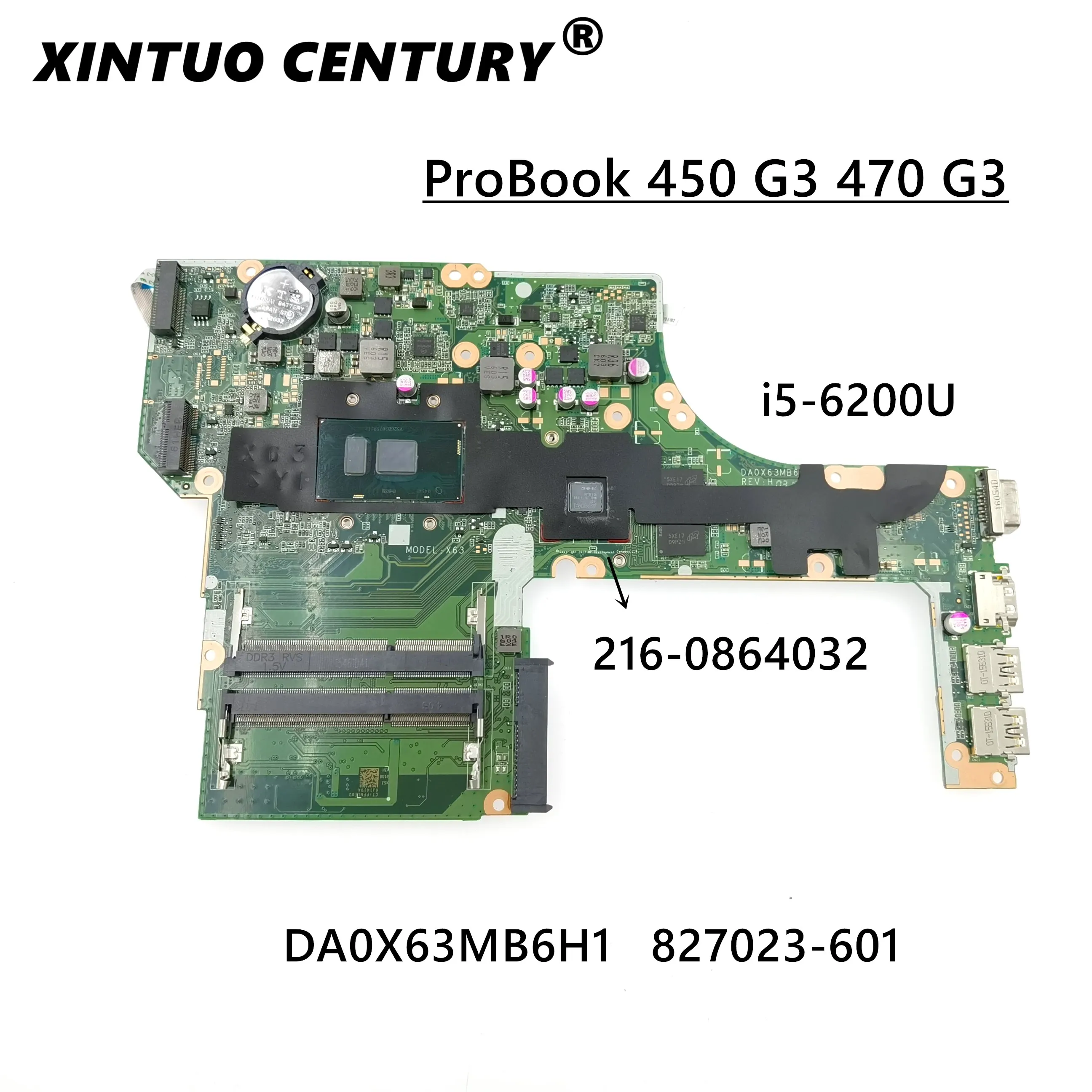

DA0X63MB6H1 X63 827023-001 827023-501 827025-501 827025-501 828422-001 828422-501 I5-6200U 2 ГБ для HP PROBOOK 450 470 G3