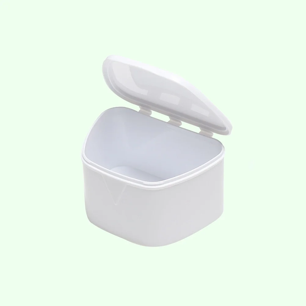 

Denture Box Teeth Soaking Cup False Container Containers Holder Storage Retainerbath Decorative