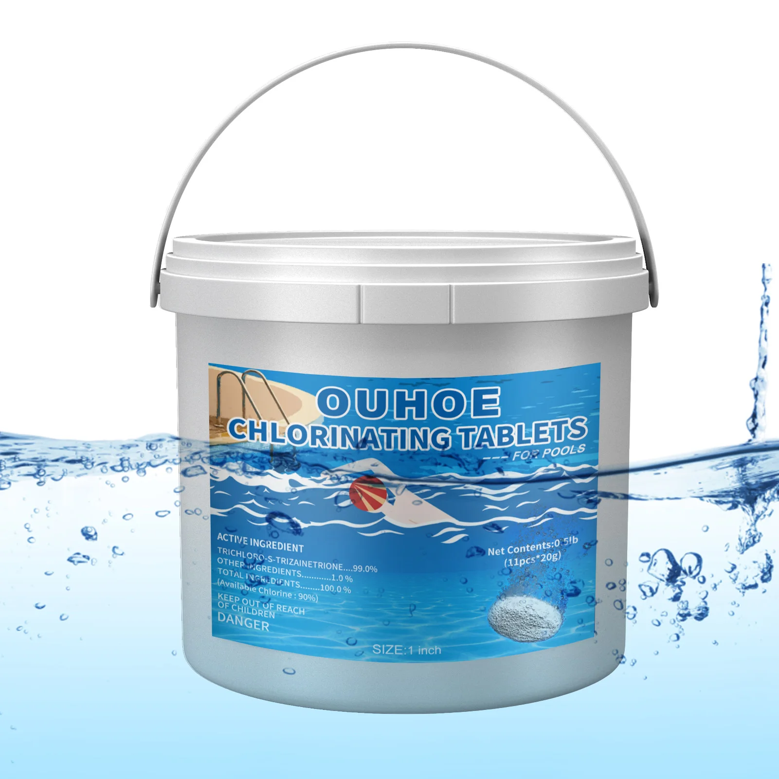 

Хлорирующие таблетки, мощные хлорированные таблетки для бассейна, стабилизированные спа-таблетки для сохранения свежести воды в бассейне