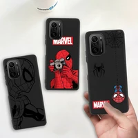 marvel spider man spiderman phone case for redmi 9a 8a note 11 10 9 8 8t redmi 9 k20 k30 k40 pro max silicone soft cover