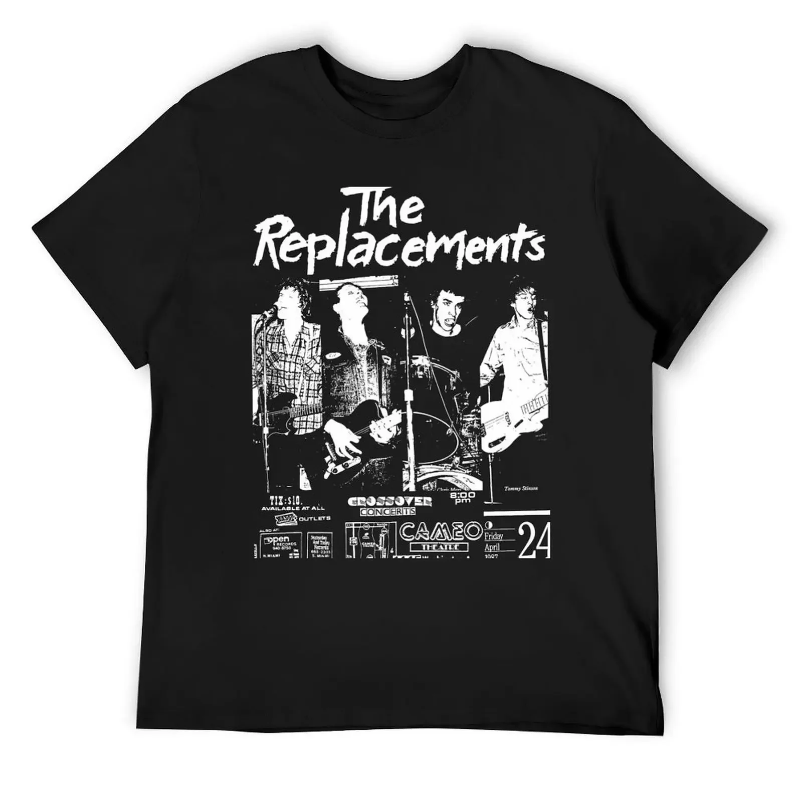 Винтажная футболка The Replacements Concert Graphic Music Art BLK топы винтажные футболки новое