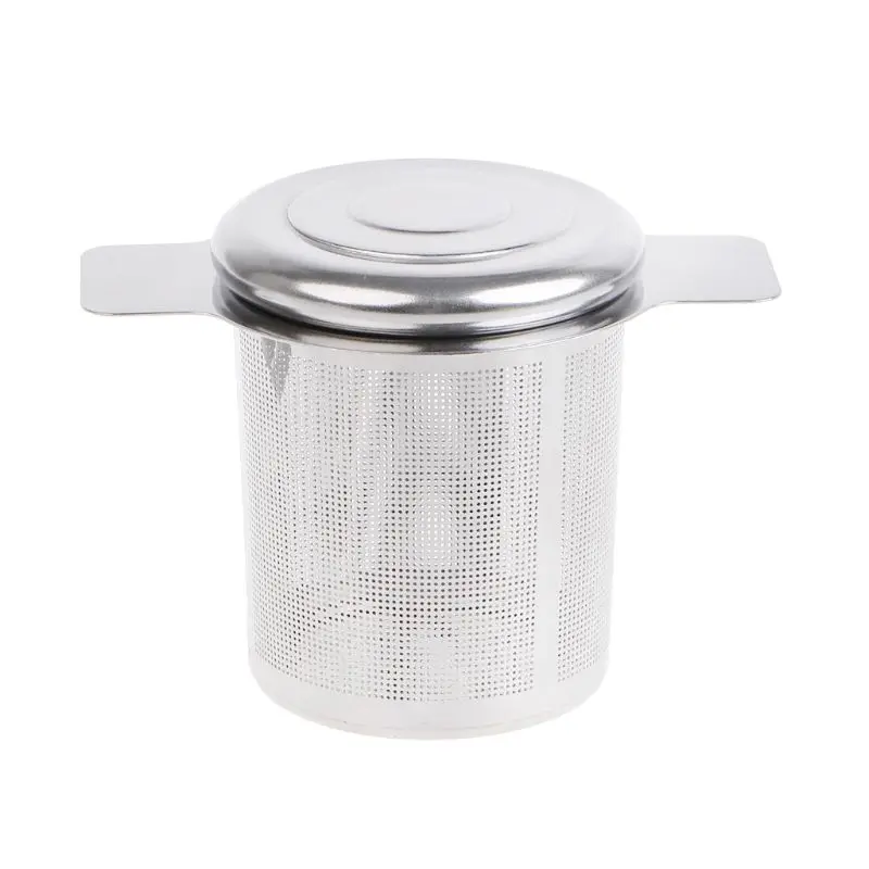 

1Pc Reusable Stainless Steel Tea Infuser Basket Fine Mesh Strainer 2 Handles
