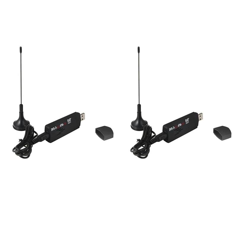 

2 шт., ТВ-тюнер R820T + RTL2832U USB 2,0 DVB-T SDR FM DAB для ПК и ноутбука