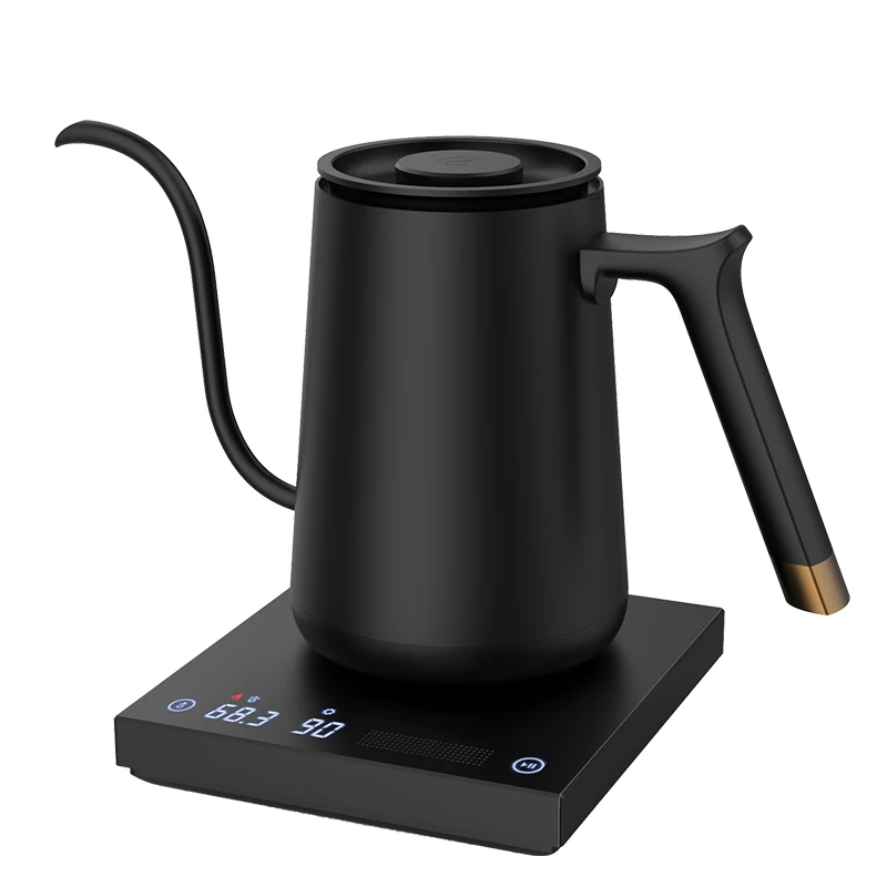 

800ml Stainless Steel Electric Variable Temperature Setting Gooseneck Kettle for Pour Over Coffee