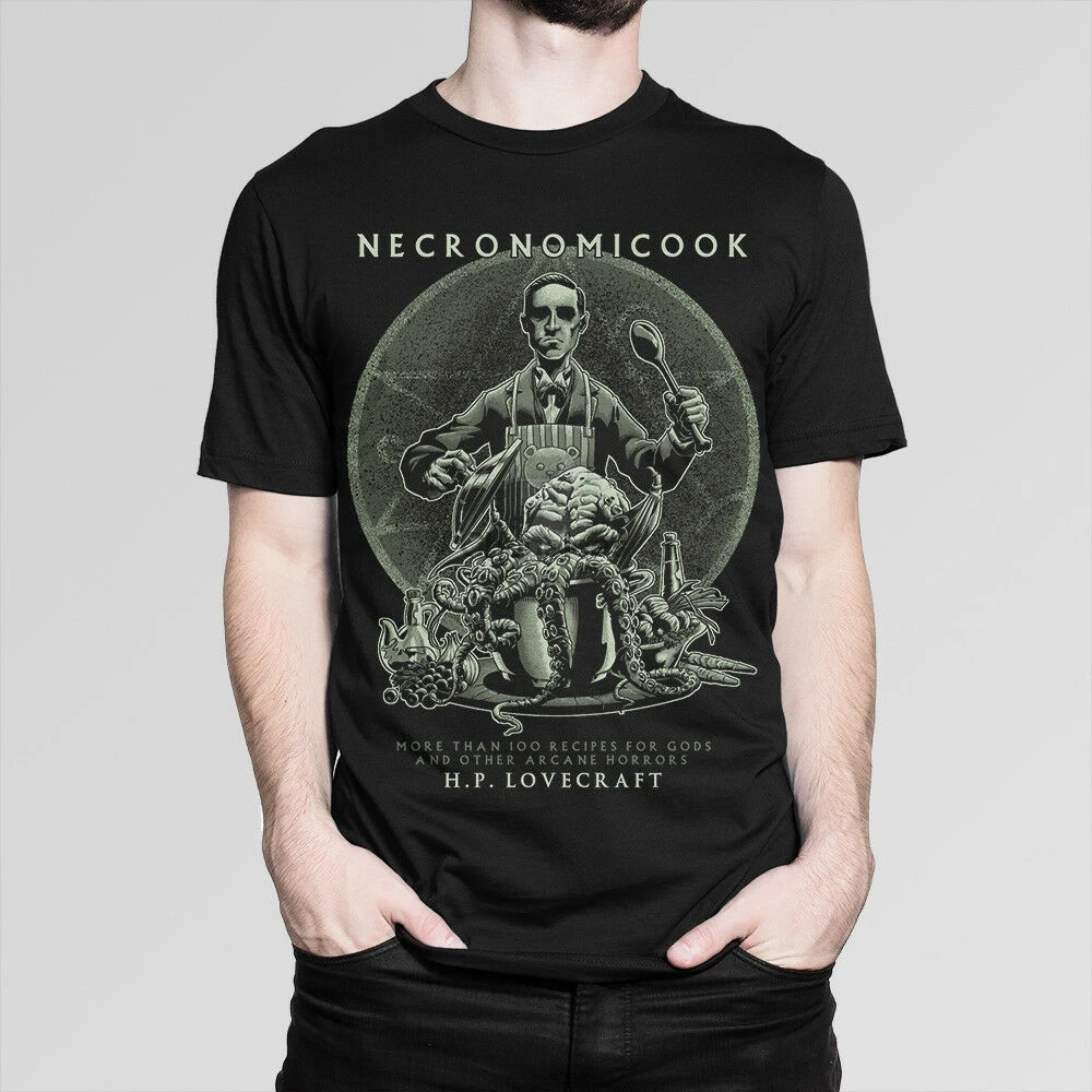 H. P. Классическая футболка Lovecraft Necronomicook для мужчин и женщин все размеры - купить по