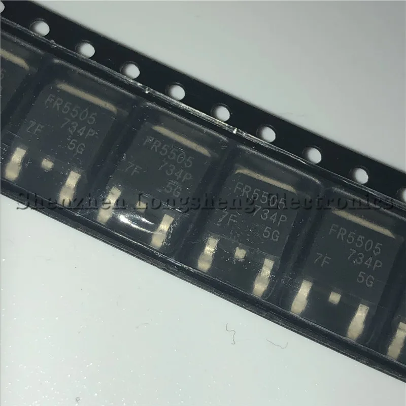 10 шт./лот IRFR5505 IRFR5505TRPBF FR5505 TO-252 полевая МОП-трубка с эффектом-18A-55V P Новая фотография