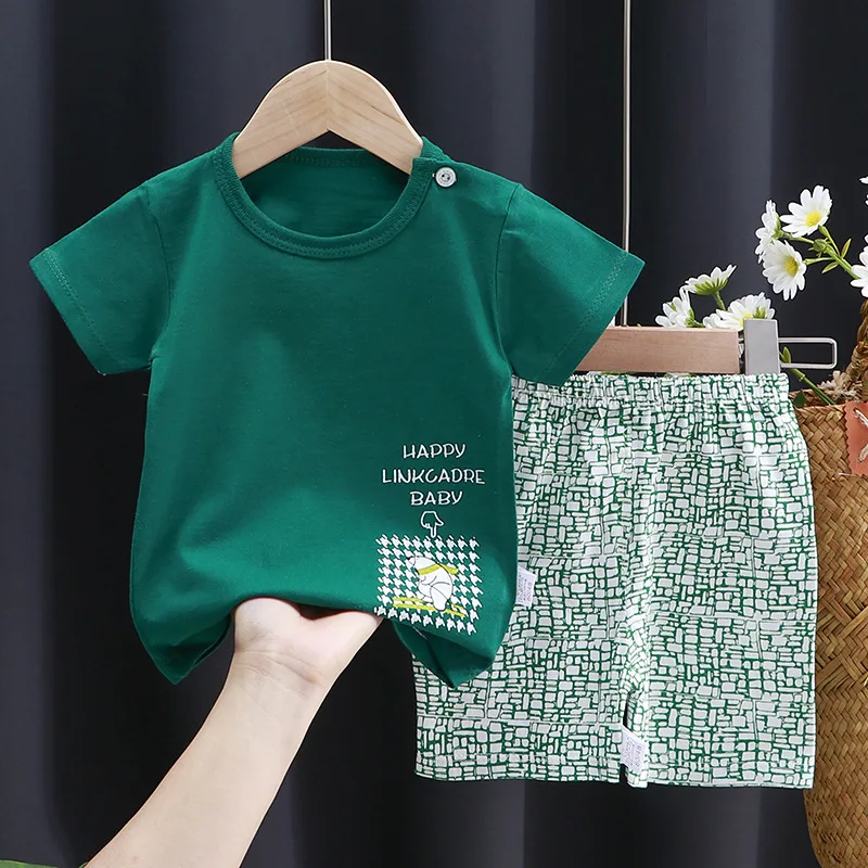 

Summer Toddler Boy Clothes Children Baby Kids Clothes Sets Sport Clothing Top + Short Suit Outfit Infant Clothing Suit