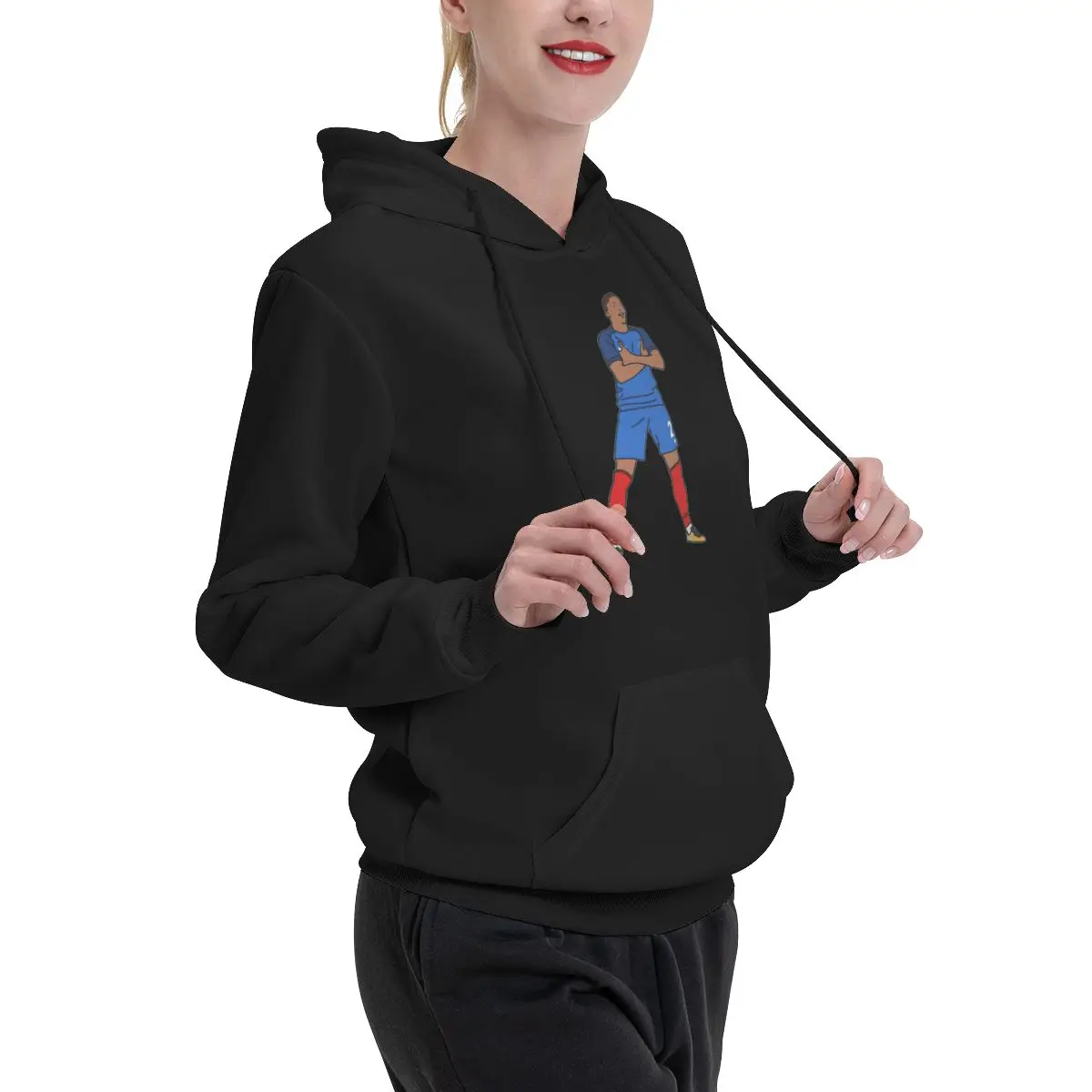 Kylian Чемпион Франции Футбол Mbappe Mbappﾩ пары плюс бархатный свитер с капюшоном