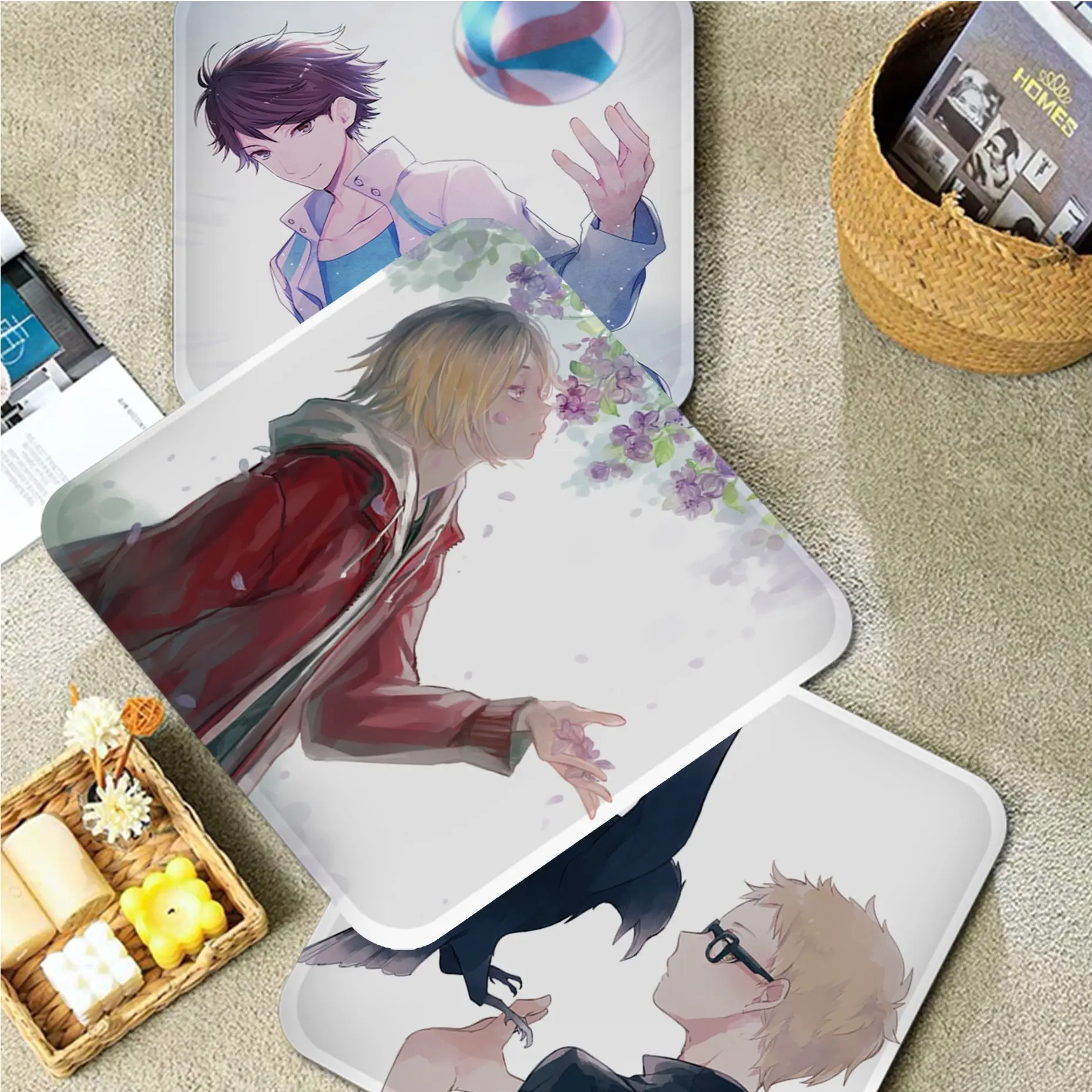 

Haikyuu Modern Minimalist Style Stool Pad Patio Home Kitchen Office Chair Seat Cushion Pads Sofa Seat 40x40cm Stool Seat Mat