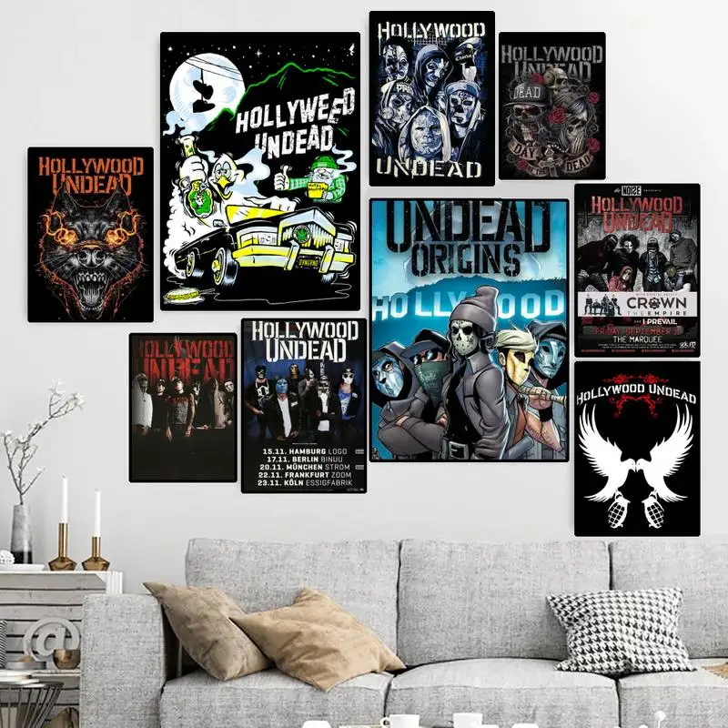 

Hollywood Undead Rock Band POSTER Canvas HD Print Personalized Wall Art Custom Painting