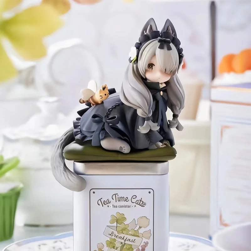 Shadow mage tea party cat. Фигурка tea time cats. Ribose cat tea. Shadow mage tea party cat. Кот с аниме фигуркой.