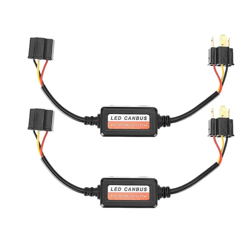 2 шт. светодиодный декодер Canbus автомобильные фары резистор без ошибок H1 H3 H4 H7 H9 H11