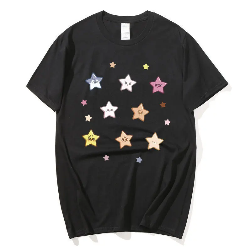 

Stray Kids 5 Star T Shirt Kpop Women Men Summer Short Sleeve Tee 100% Cotton Tops SKZ T-shirt Kawaii Fashion Stray Kids Clothes
