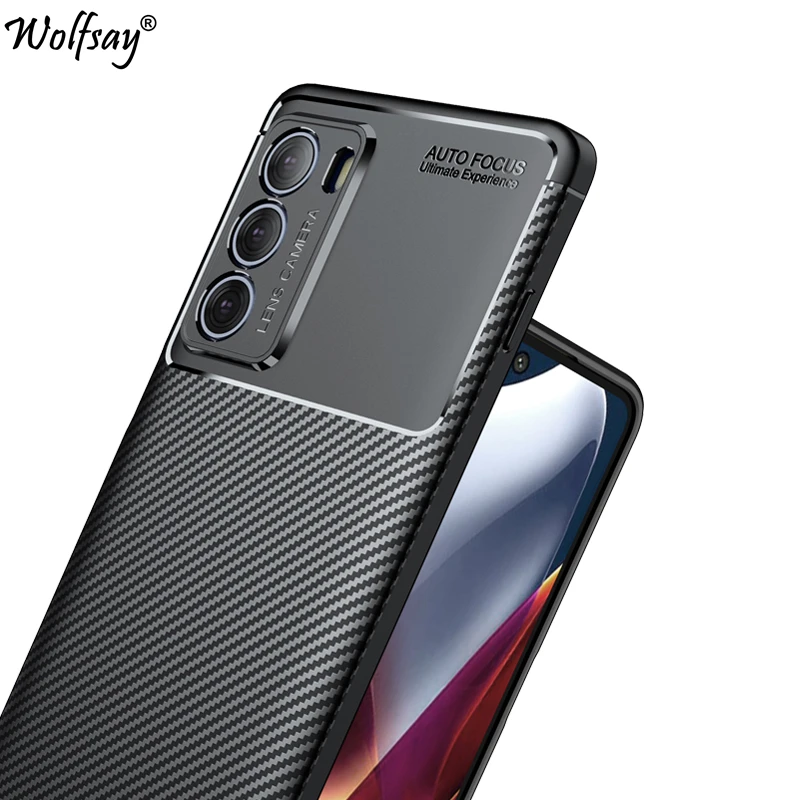 

For Motorola Edge S30 Case Bumper Silicon Carbon Fiber Cover For Motorola Edge S30 Case For Moto Edge S30 X30 20Pro G200 G31 G41