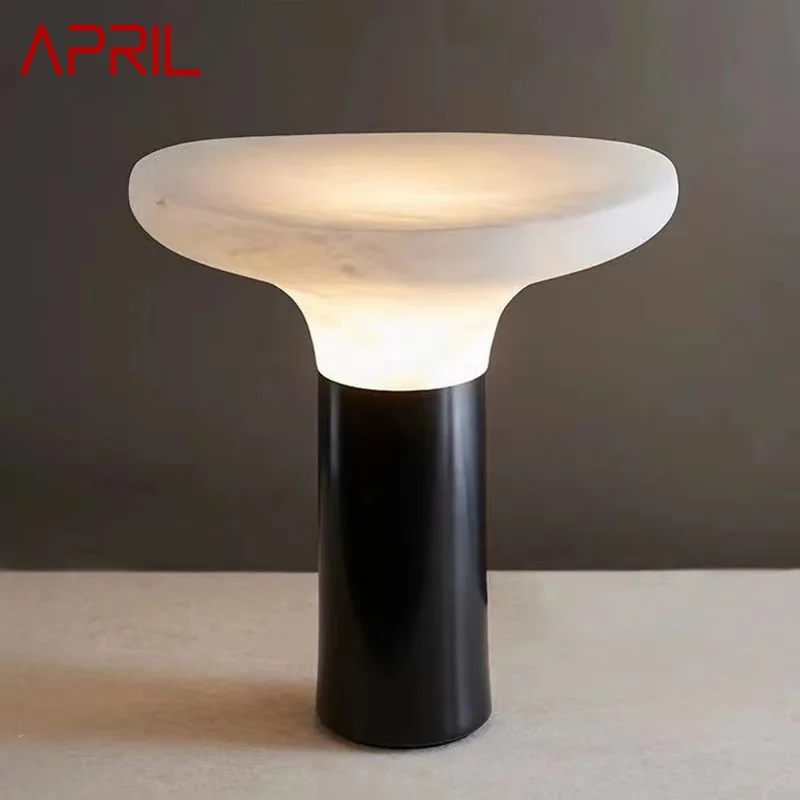

APRIL Nordic Mushroom Table Lamp LED Modern Creative Vintage Resin Desk Light for Home Living Bedroom Bedside Decor