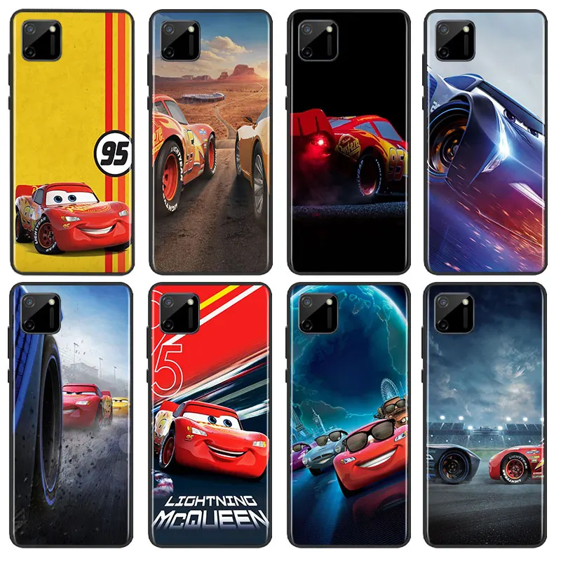 

Cars Lightning McQueen Phone Case For OPPO Find X2 X3 X5 Lite Neo Pro 5G OPPO Reno2 Reno4 Reno5 Reno6 Reno7 Z Lite Black luxury