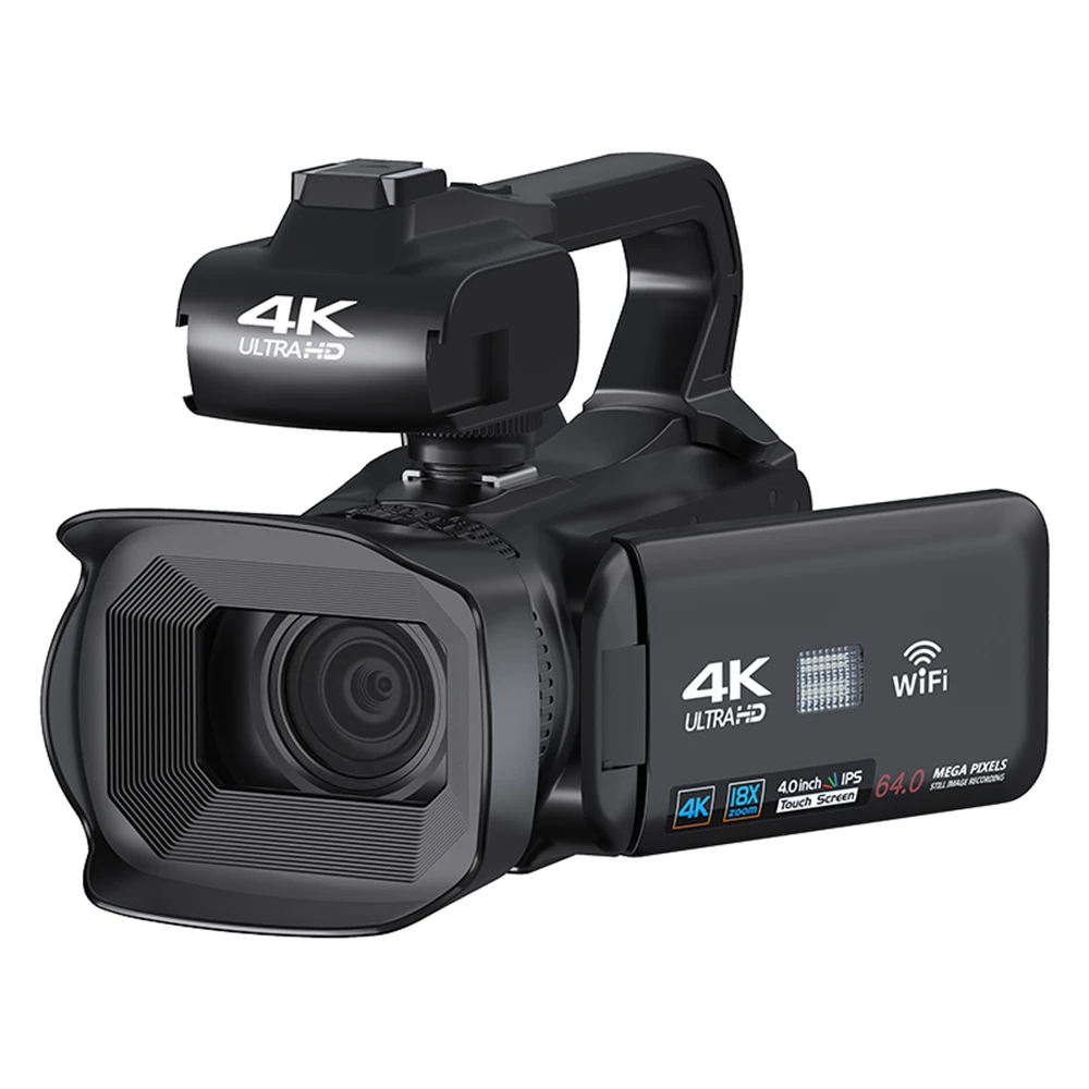 

4K 4.0inch touch Professional Video Camera Digital Vlog Camcorder Youtube Stream Webcam Auto Focus 64MP Photography Recorder FYP