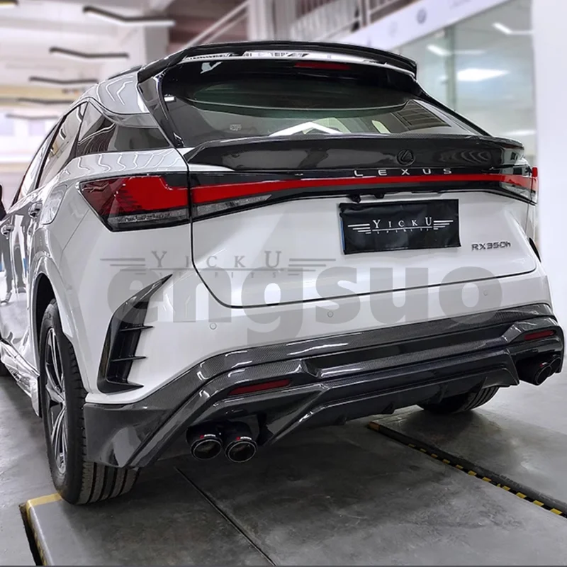 Автомобильный спойлер для Lexus RX 350 450 500 украшение черная крышка багажника из