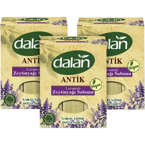 Антикварное оливковое масло мыло ручной работы с лавандой 3 шт. 900 г Подарок