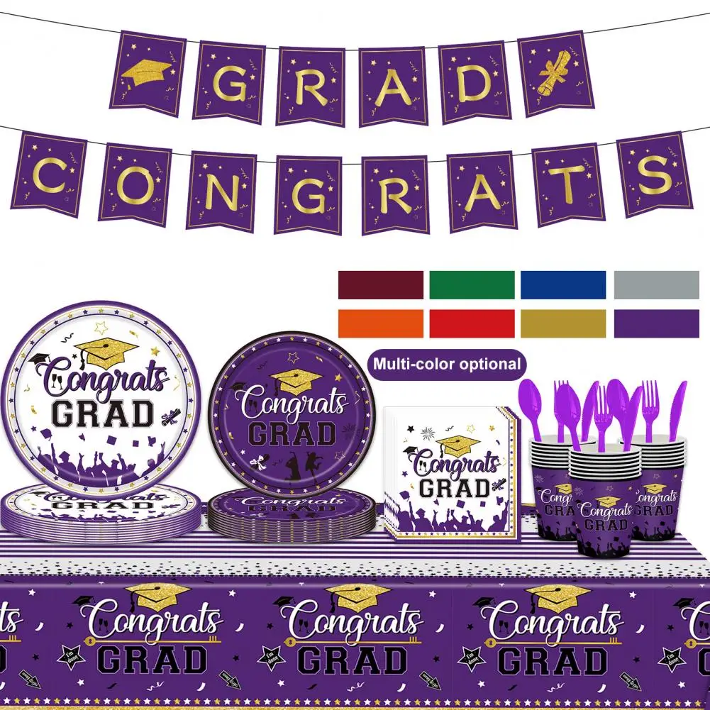 

Graduation Tablecloth Easy to Clean Desk Tablecloth Anti-scratch 2023 Congrats Grad Ceremony Party Table Cloth Party Supplies